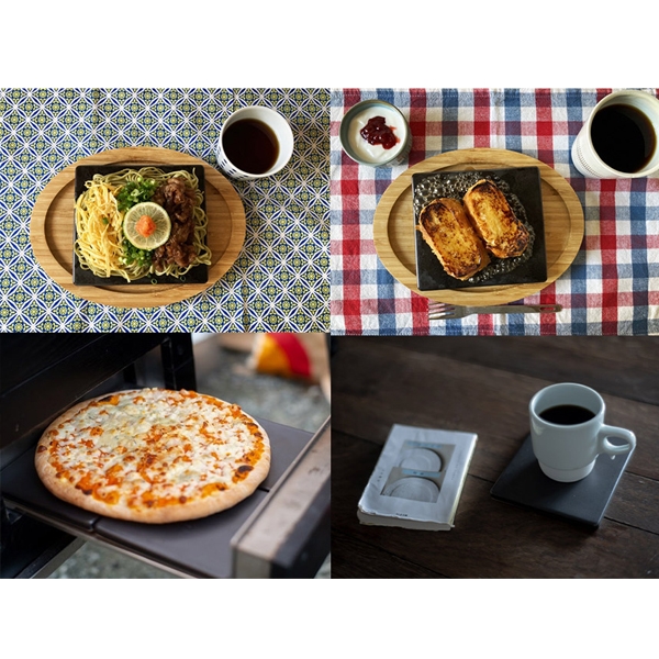 캠핑파파 - [노리노리] Roast Pottery Plate/도자기 그릴팬
